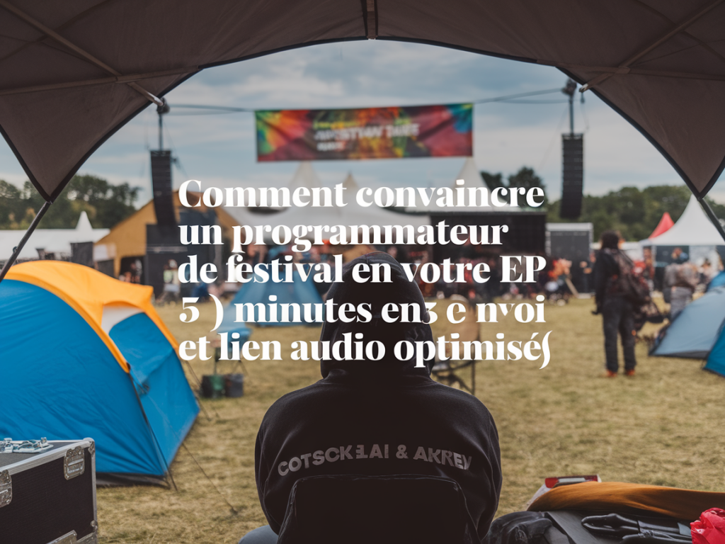 Comment convaincre un programmateur de festival en 5 minutes avec votre EP (textes, envoi et lien audio optimisés)