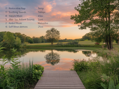 playlist pour une sieste réparatrice: textures sonores et tempos recommandés